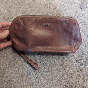 Coach leather wristlet